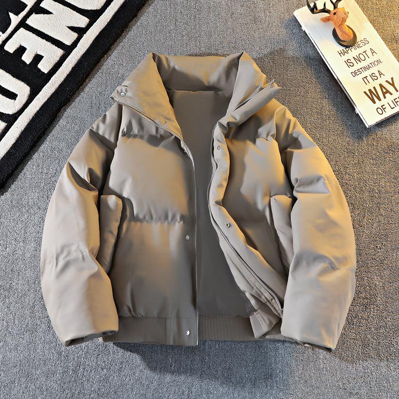 Парки мужские с воротником-стойкой, зимние, повседневные, теплые, мужская одежда для улицы, хлопковые куртки, молодежная уличная одежда, ветрозащитные пальто