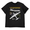 Бомбардировщик B-29 Superfortress Вторая мировая война Самолет США Самолет ВВС США Чертеж самолета Футболка с индивидуальным дизайном синий замок летний топ наряды для мужчин