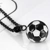 Soccer Shape Casual Soccer Pendants 3D Charm Necklace Fashions Football Necklaces  Boys Girl