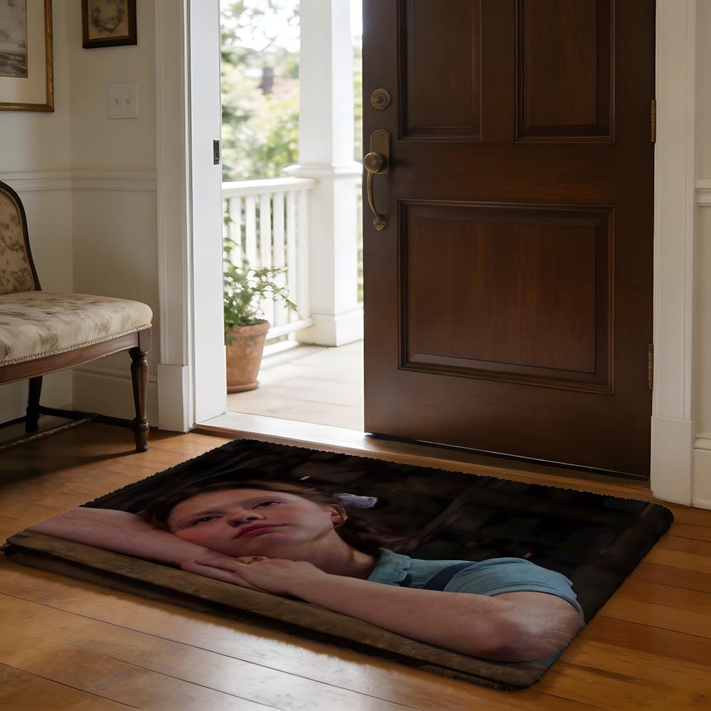 Pearl2022 Horror Film Floor Mat Soft Flannel Absorbent Mat Non-Slip Rug Home Bedroom Bathroom