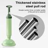 High Pressure Silicone Toilet Plunger Pump Anti-Clogging Drain Cleaners Powerful Suction Cup Telescopic Handle Toilet Clog Remover