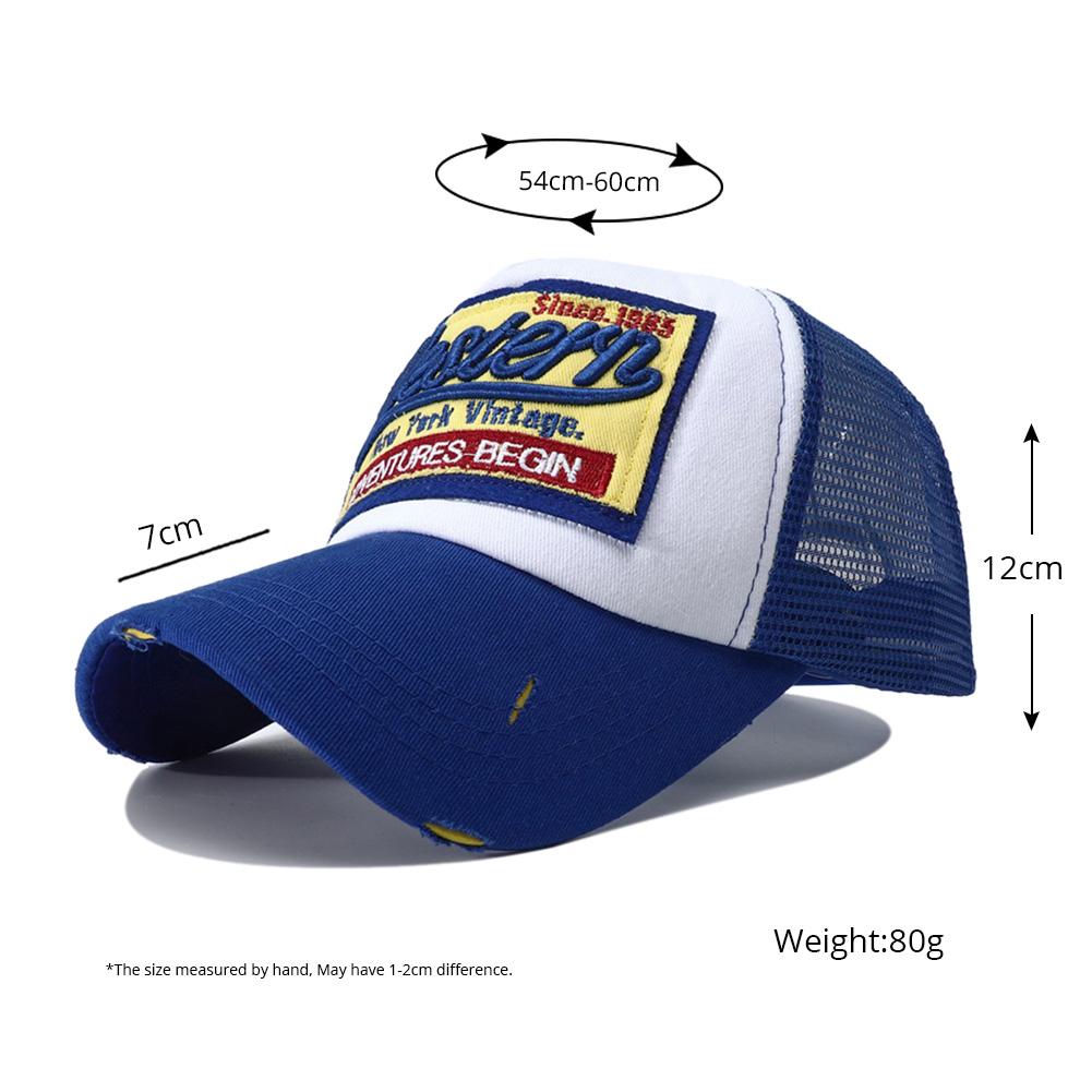 Кепка Trucker Y2K Вентилируемая Дышащая Воздух Летняя Мужская Шляпа Кепка Snapback Сетка С Мужчинами Для Кепки Бейсболка Швы Прошитый Вышитый Алфавит Новая