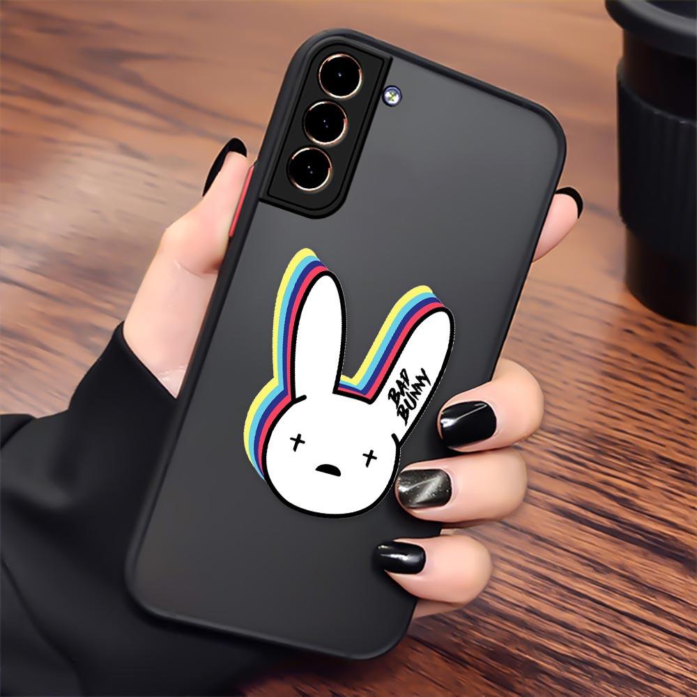 Bad Bunny S24 5G Case For Samsung S20 S21 FE S22 S23 S24 Ultra Cases Bunny Logo Funda Galaxy S23 Plus Matte Back Cover X 100pre