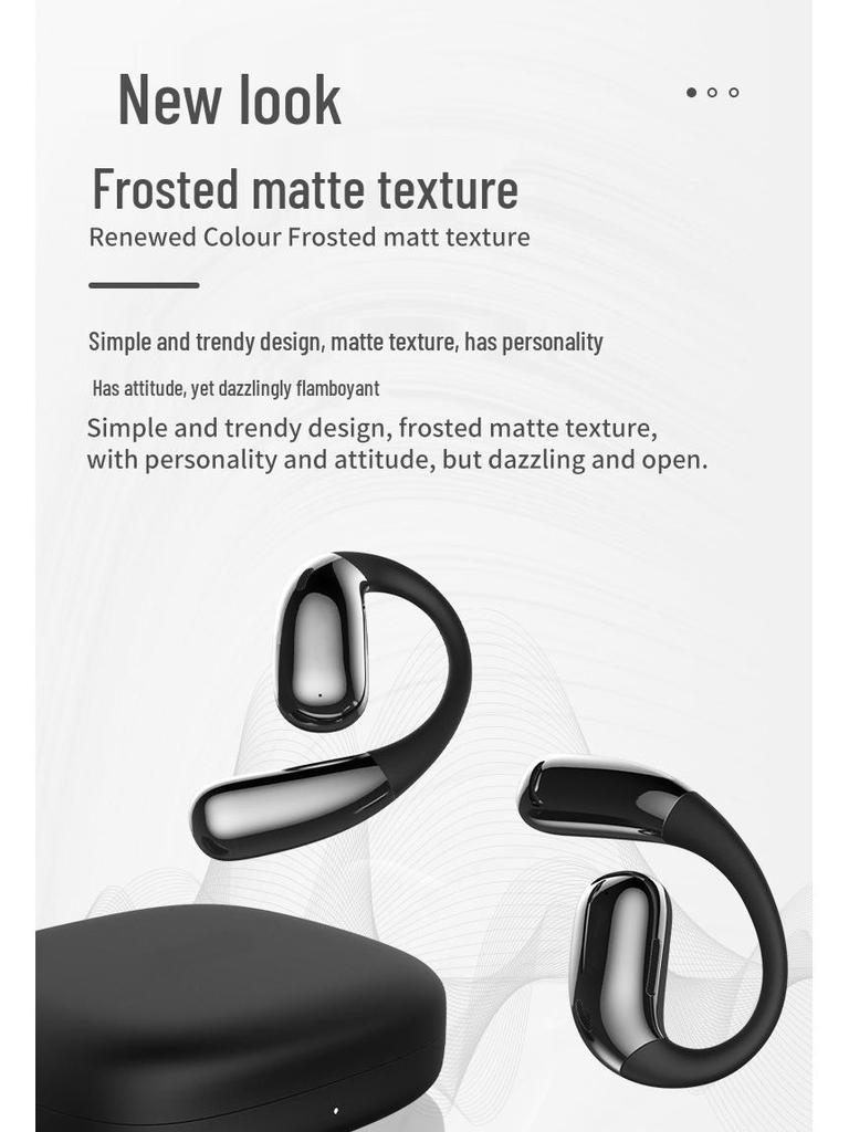 Private Mold Wireless Earbuds: Non-In-Ear, Low Latency, Long Battery Life, AI Translation, Hanging Ear Design