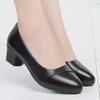 Women's Soft Leather Low-Heel Shoes - Comfortable, Non-Slip, Stylish Spring & Summer Footwear