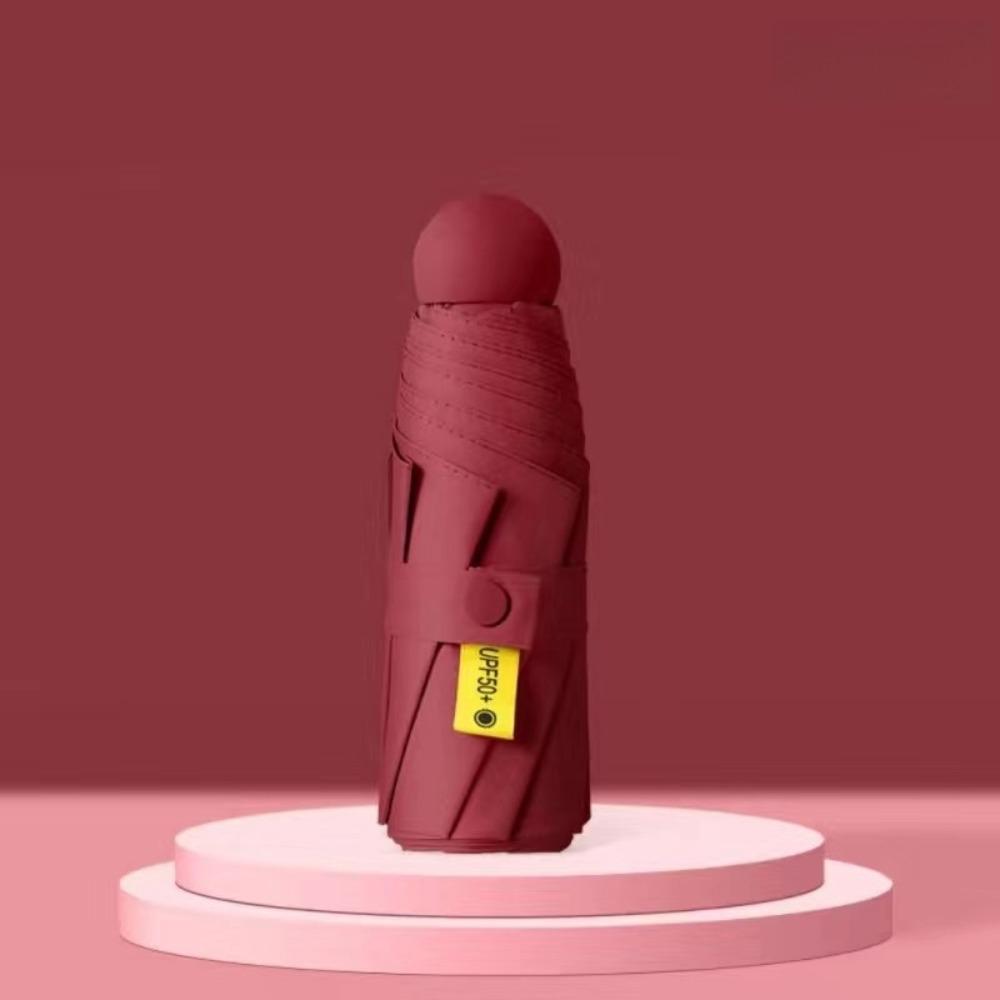 Виниловый капсульный складной зонт Мини дорожные аксессуары Новый зонт от солнца и дождя для улицы