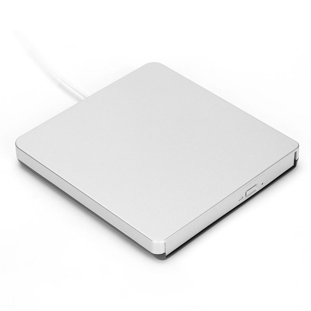 Внешний DVD-привод USB2.0 Портативный DVD-плеер для Windows XP Wind10 Vista 7 Linux OS XСеребристый