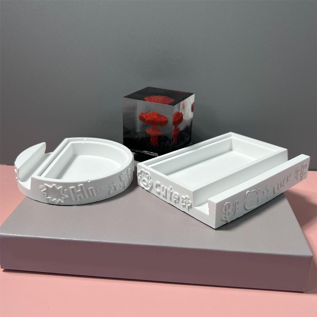 Flexible Silicone Mold for DIY Phone Stand Customized Resin Mould for Phone Bracket Personalized Phone Holder Moulds