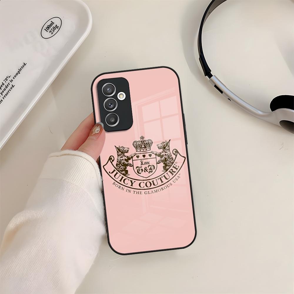 Чехол для телефона J-JuicysS Couture Стеклянный Для Samsung S24 S26 S23 S20 S25 S21 S22 Ultra Fe Plus A05 A06 A16 A26 A36 A56 Coque