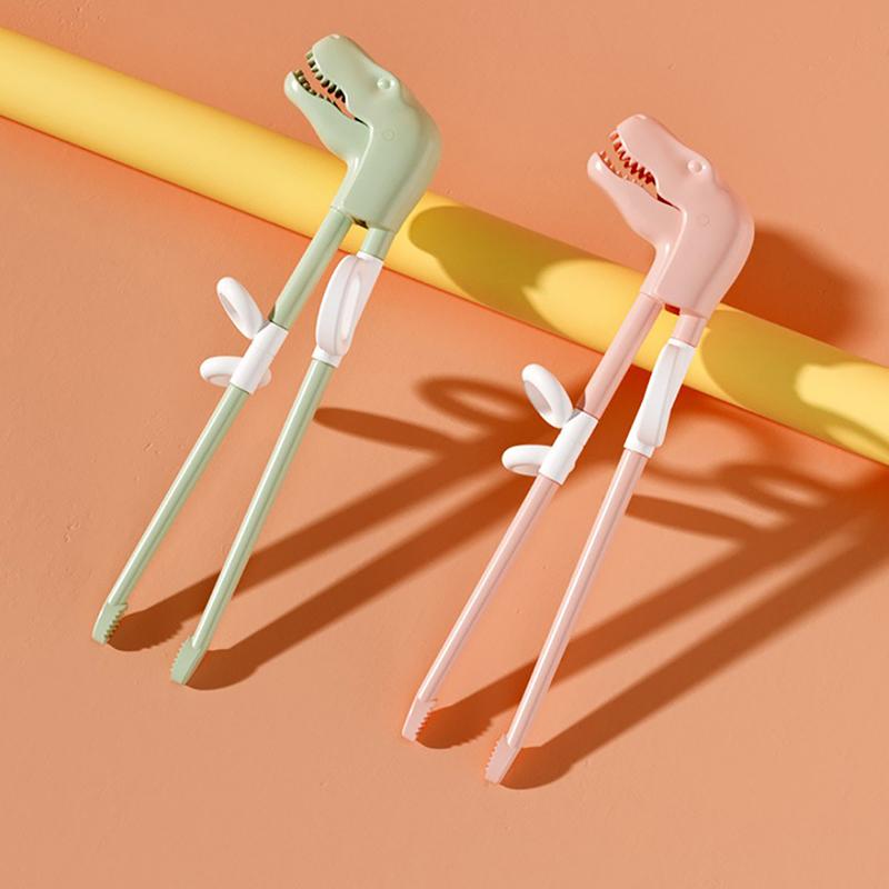 Тренировочные палочки для еды, милые палочки для еды в виде динозавров, детская просветительская посуда