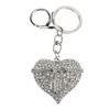Стразы Брелок в форме сердца Цинковый сплав Милый Блестящий Украшение для кошелька Брелок для сумочки Цвет