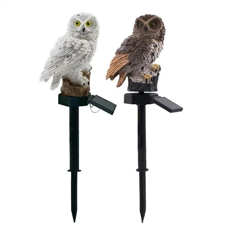 Outdoor Solar Lamp Owl Animal Garden Lights Powered Solar Led Light Waterproof Landscape Lighting Pathway Yard Lawn Garden Decor