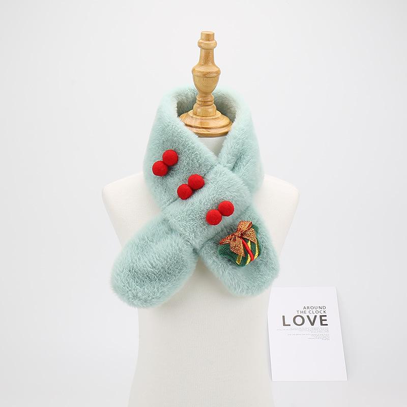 Children's Cute Plush Scarf - Warm Neck Warmer for Boys & Girls, Perfect Holiday Gift