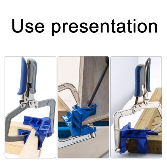 Угловой зажим 90 градусов Эргономичная ручка Регулируемая толщина Многоцелевой ручной Прямоугольный зажим Инструмент для деревообработки