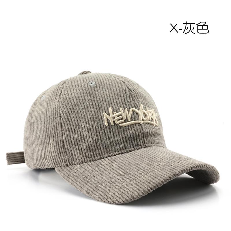 Шляпа женская корейская версия ретро вельветовая кепка с вышитыми буквами для мужчин, для путешествий, солнцезащитная шляпа от солнца