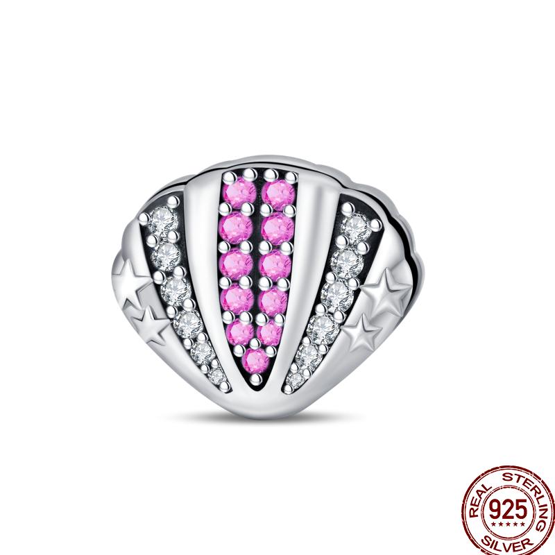 Copper Colored Zircon Shell Butterfly Amulet Body Shape Charm Flat Charm Suitable For Pan Original Bracelet