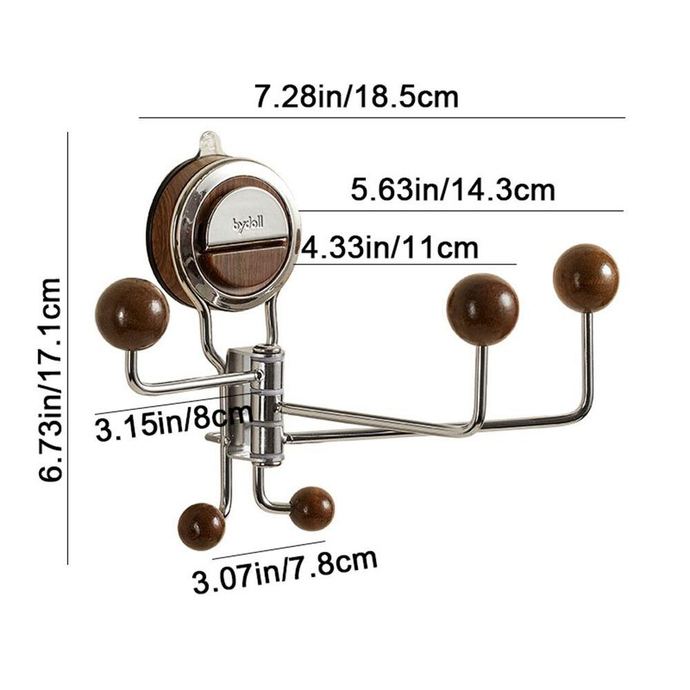Wall Mounted Suction Cup Hook Traceless Removable Shower Hooks Space Saving Waterproof Bathroom Towel Hooks Bathroom