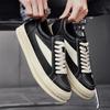 2025 Новые мужские повседневные кожаные универсальные кроссовки Высокое качество Уличные Нескользящие Туфли для скейтборда Классическая мода Плоские Дизайнерские туфли