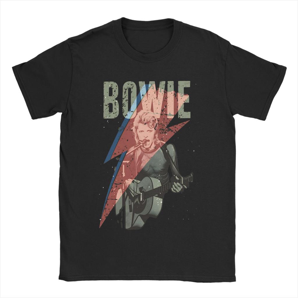 Lightning Bolt David Bowie T Shirt Summer Cotton TShirts For Unisexs Harajuku Custom Logo Tshirt Short Sleeve Awesome Top Tees