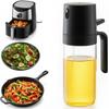 [New for Summer 2025] Oil Spray Bottle for Air Fryers and Cooking, Oil Sprayer, Oil Pot, Drip-Free, Glass, Black