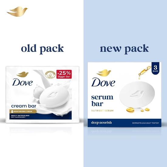 DOVE Cream Beauty Bar - Soft, Smooth, Moisturised Skin, 3x125 G
