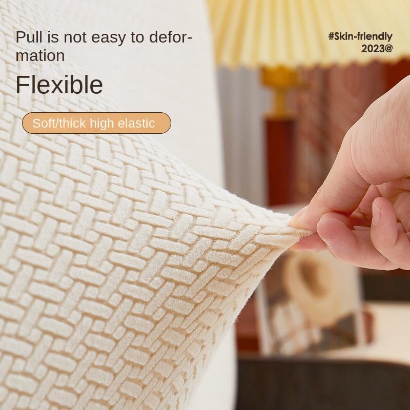 Bed Headboard Cover Slipcover, Stretch Headboard Covers, Dustproof Protector Cover for Linen Fabric Tufted Upholstered Headboard