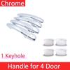 Auto Chrome For Citroen C Elysee 2013~     Car Chrome Door Handle Cover Exterior Styling Accessories Sticker