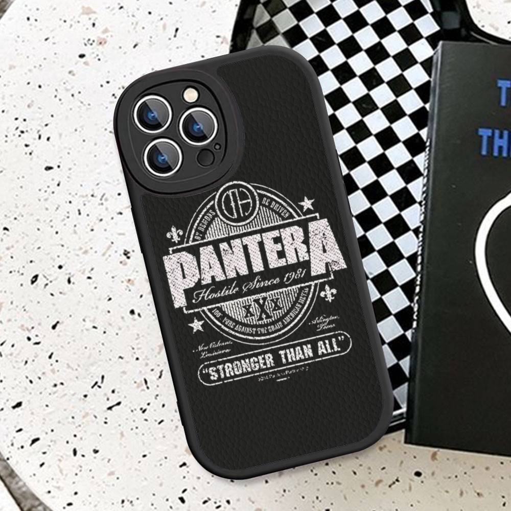 Dark Heavy Metal Rock P-PanteraS Band Phone Case For IPhone 11 12 13 14 15 16 Pro Max Plus Leather Cover