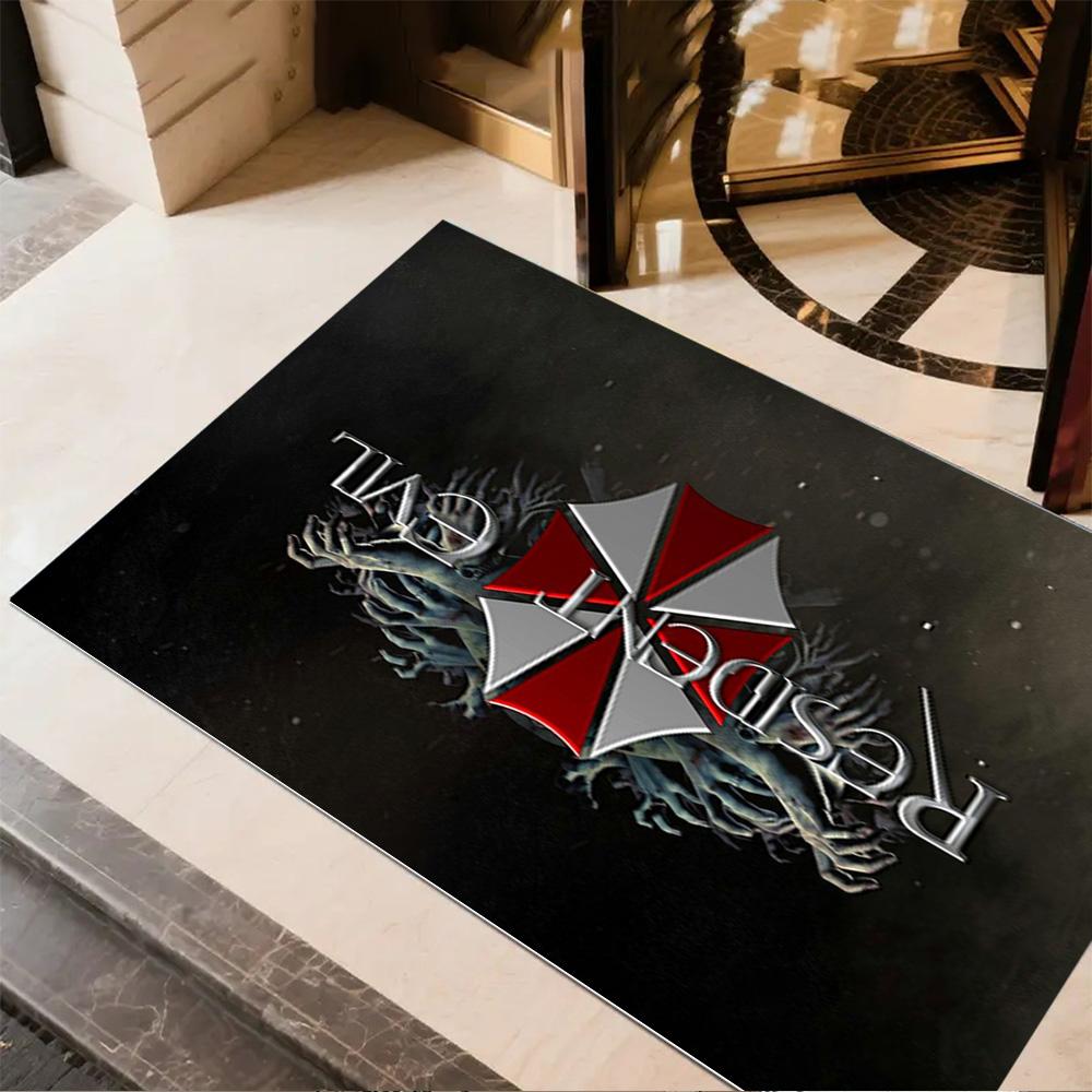 Umbrella Corporation Logo Floor Mat Design for Bedrooms Playrooms Living Rooms Kitchen Anti-slip Rug Decorate Offices Gift for Festivals