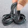 20Pcs Durable 6.3x0.5cm Rubber Bands Stretchable Sturdy Rubber Elastic Band Black Rubber Tie Office Home Packaging Supply