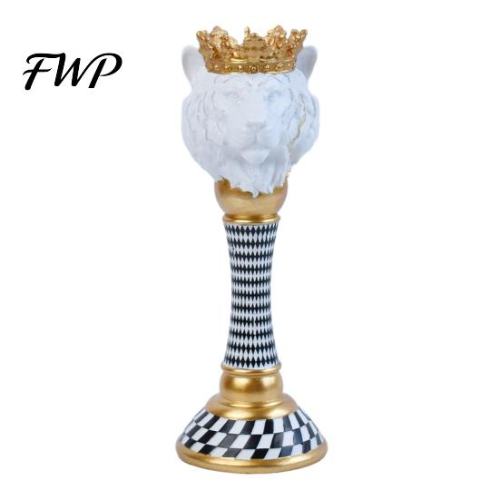 Bedroom Decorative Accents Animal Ornaments, Painted Resin Modern Style Restaurant Table Decorations Wine Cabinet Decor, for Living Room Office