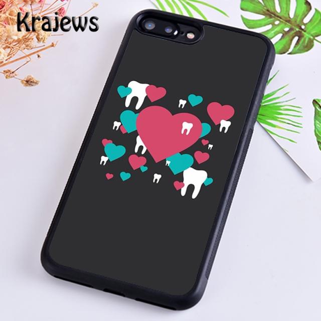 Krajews Стоматолог Гигиенист Зуб Телефон Чехол Обложка Для iPhone 17 Air 16 15 14 plus 12 pro max coque Fundas