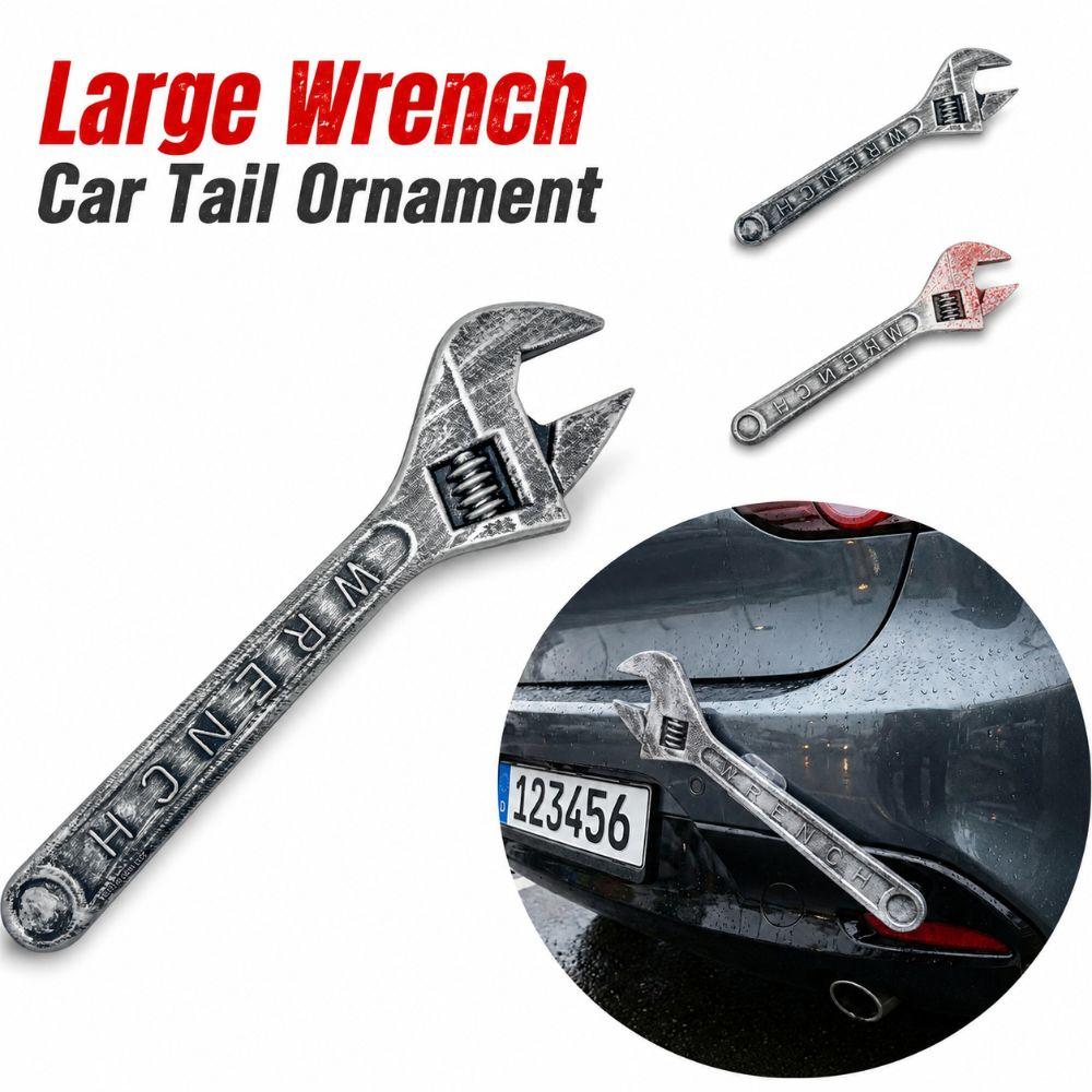 Realistic Large Wrench Car Tail Ornament Exaggerated Car Trunk Pendant Car Halloween Decor