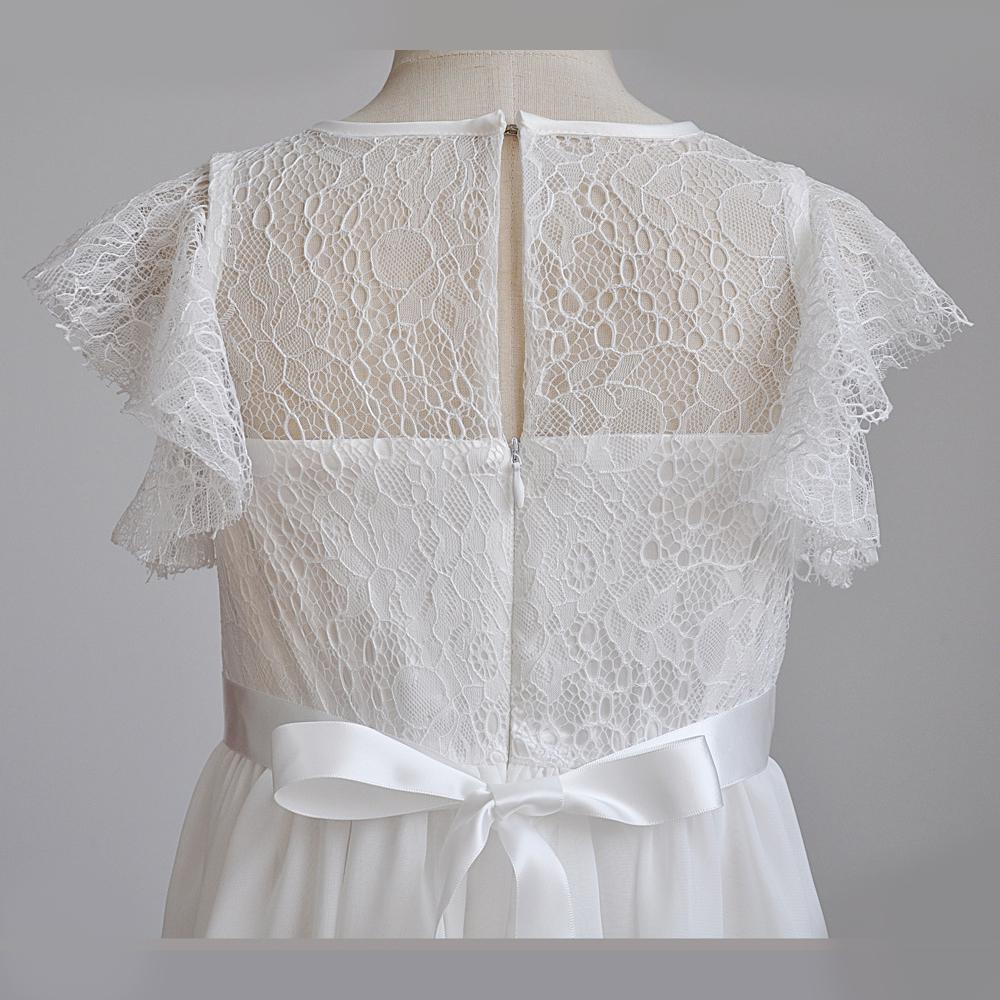 YUBAOBEI Высококачественное хлопковое платье принцессы для девочек, летняя детская свадебная одежда, белое шифоновое пляжное платье для девочек