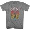 Футболка Journey STARS WORLD TOUR Рок-группа Мужская Официальная Steve Perry Графитовый Унисекс Футболка