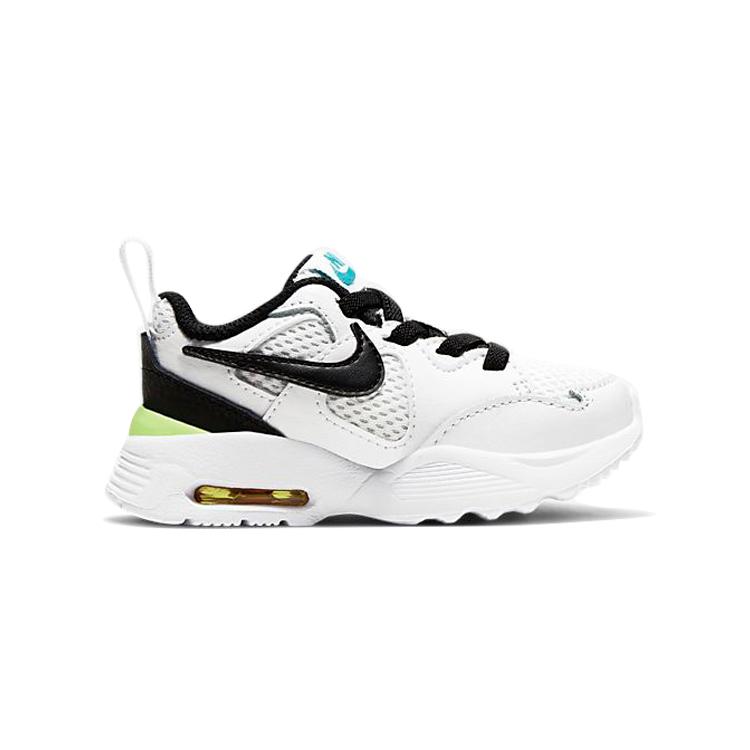 Nike Air Max Fusion Cushioning Abrasion Resistant Breathable Low top Running Shoes White Black Infant And Toddler CJ3826-103