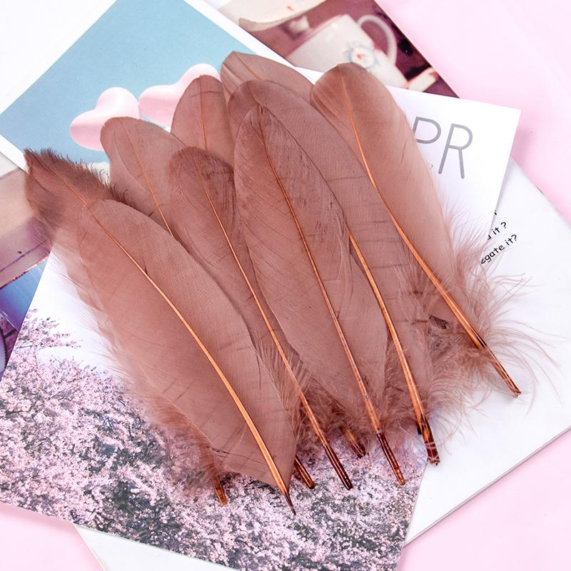 15-20cm Natural Goose Feather Multicolor Plumas for Handicraft Dream Catcher Swan Feather for Home Party  Jewelry Decoration