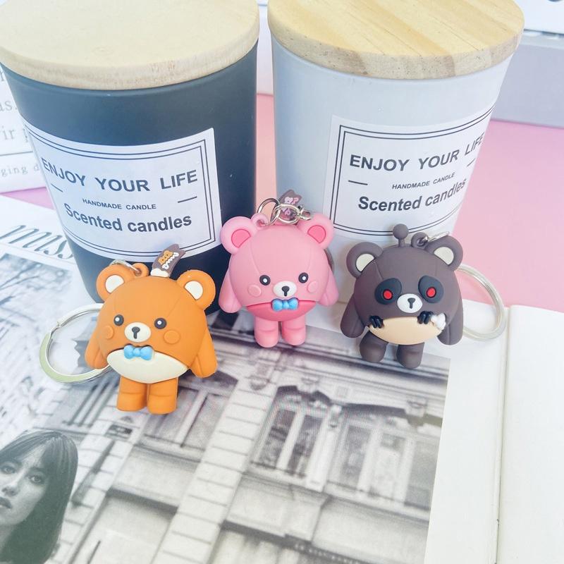 Милый брелок-плюшевый мишка 3D для студентов и рюкзаков