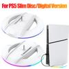 RGB Vertical Stand Stable LED Base Gaming Stand Game Console Base with Pad for PS5Slim Console for PS5 Slim Disc/Digital Version
