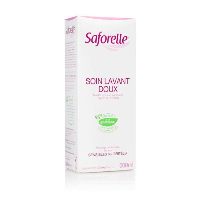 Soin Lavant Doux - SAFORELLE - 500ml - Nettoie - Protège - Apaise Les Peaux Sensibles