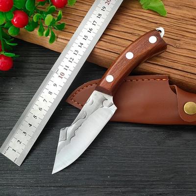 Нож для обвалки из нержавеющей стали, кухонные ножи, нож для резки мяса, фруктов, портативный нож для рыбалки на открытом воздухе, нож для мясника