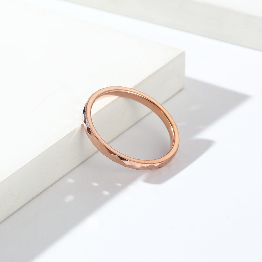 Ювелирное изделие простое вольфрамовое кольцо размер 2 мм на мизинец зеркальное матовое кольцо, выбранное женихом [Rockyu] бренд, кольцо, мужское, женское, серебряное, 10, ромбовидное,