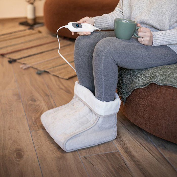 Chauffe-pieds chauffant - LIVOO - DOS220C - 100 W - 3 niveaux de chaleur - Jusqu'à pointure 47