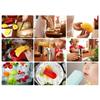 304 Stainless Steel  sicle with Log Sticker Robotic Welding Technology Homemade Food for Kids Friends Exquisite Box sy to Store