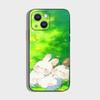 Cute Cartoon Rabbit Phone Case For iPhone 17,16,15,14,13,12,11 Plus,Pro Max,XS,X,XR,SE,Mini,8,7,Soft Silicone Black Cover