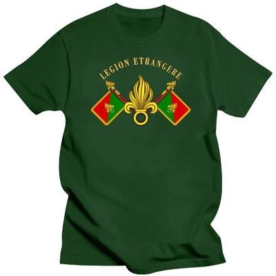 Legion Etrangere Honneur Fidelite Французский Иностранный легион Мужская футболка с коротким рукавом Повседневная летняя рубашка с круглым вырезом из 100% хлопка