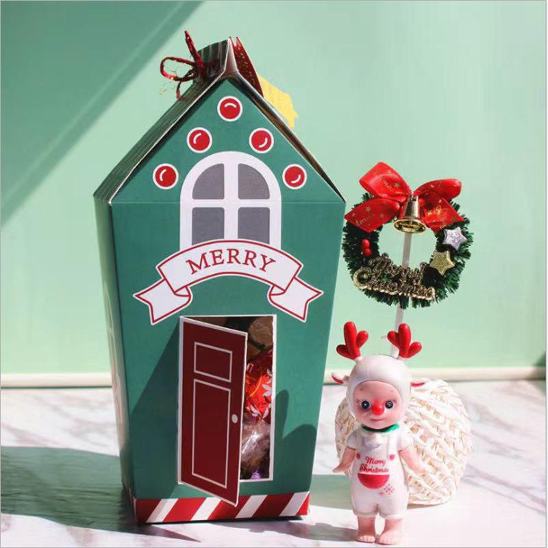 10/5 шт. рождественские коробки для конфет из крафт-бумаги, веселые рождественские конфеты, сладости, печенье, подарочная коробка, упаковка, сумка, украшение для вечеринки 2024