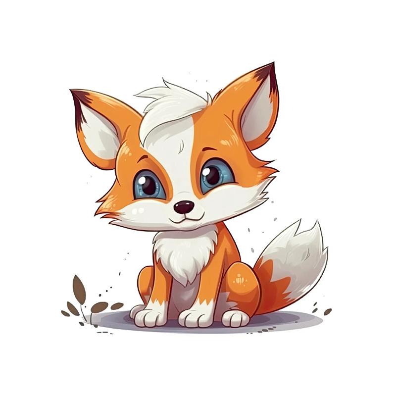 C188 #Симпатичная наклейка на стену с лисой, фон для детской комнаты, украшение для дома, настенная роспись, обои для гостиной, забавная наклейка