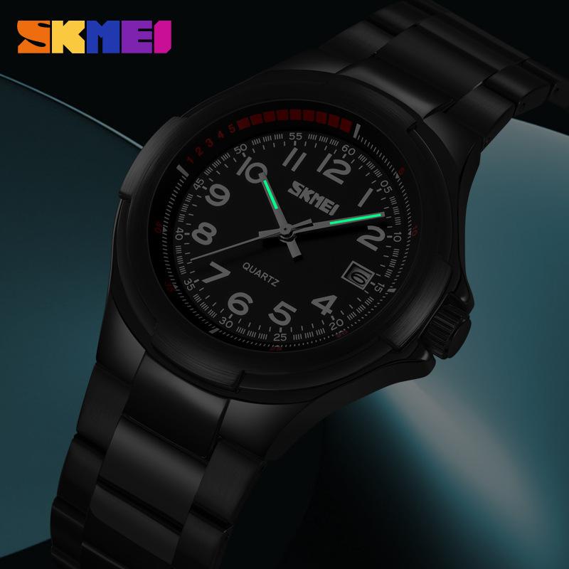Men's Watch Alloy Stainless Steel Waterproof Men's Watch Fashion Small Dial Men's Quartz Watch