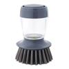 Grey Soap Dispensing Dish Washing Brush Detachable Kitchen Dish Scrubber  Bowl